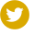 Twitter Icon in Gold